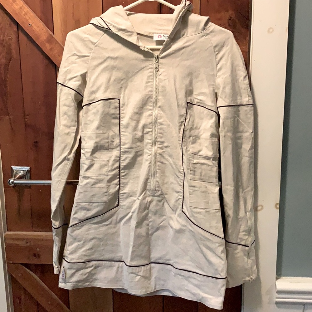 Face Pullover Long Spring Jacket